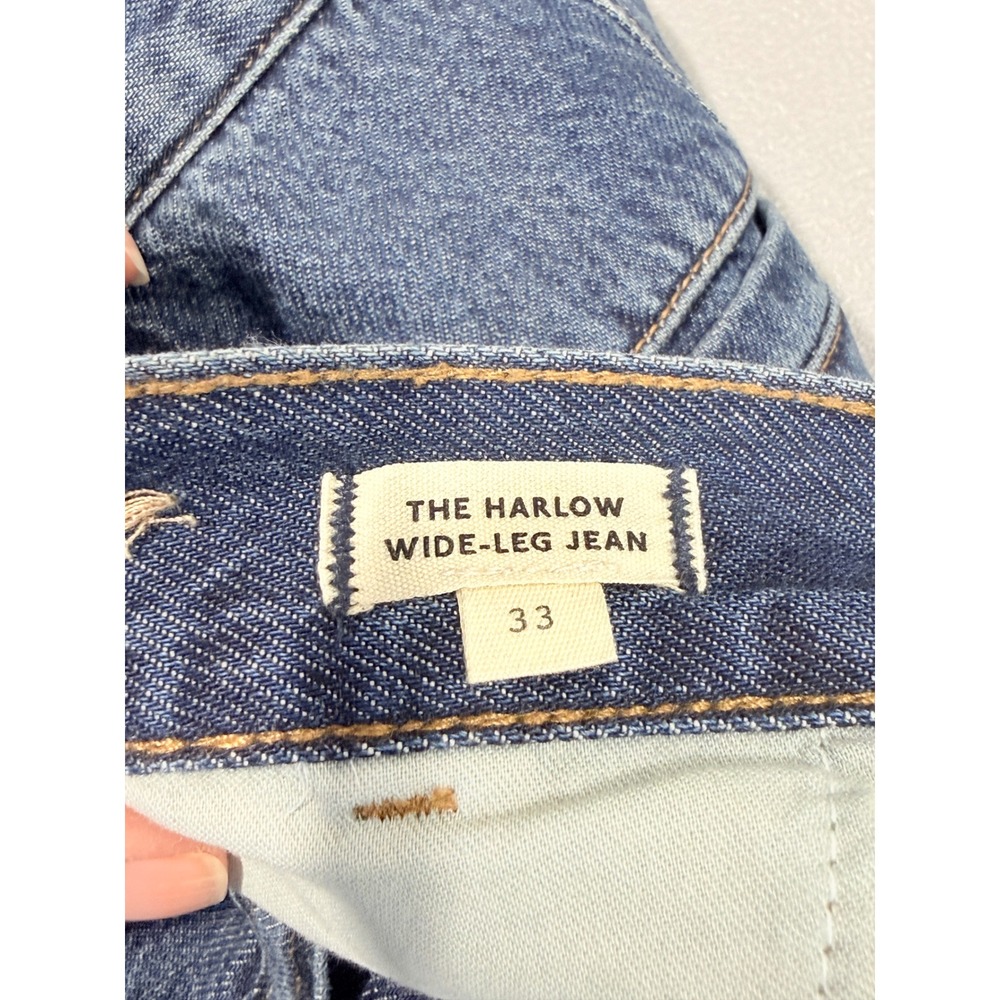 Madewell Relaxed High-Rise Wide Leg Blue Denim Jeans - Picture 4 of 10